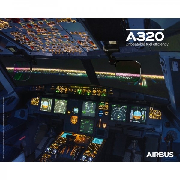 에어버스 320네오 조종석 이미지 포스터/A320neo poster cockpit view