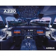 에어버스 A220 조종석 이미지 포스터/A220 poster cockpit view