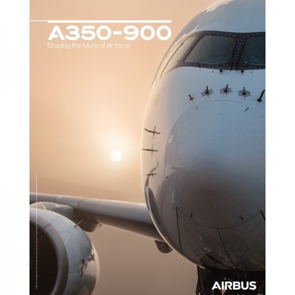 에어버스 A350 900 flight view 포스터/A350 900 poster front view