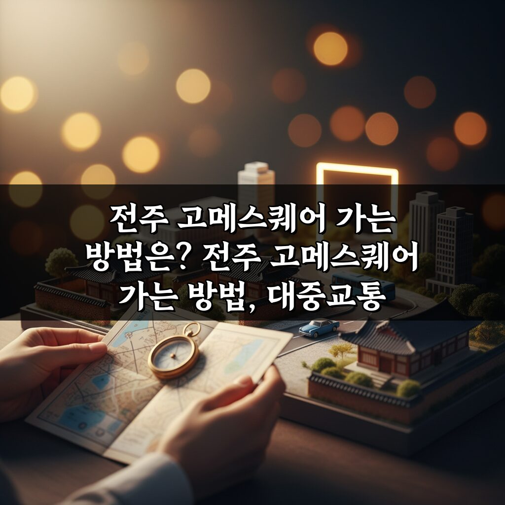 전주 고메스퀘어 가는 방법, 대중교통 주차 총정리