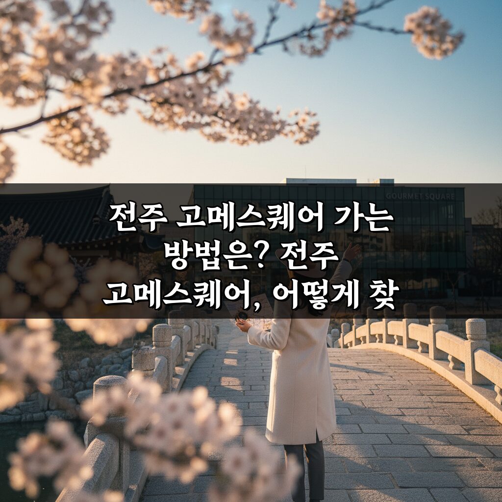 전주 고메스퀘어 가는 방법, 대중교통 주차 총정리