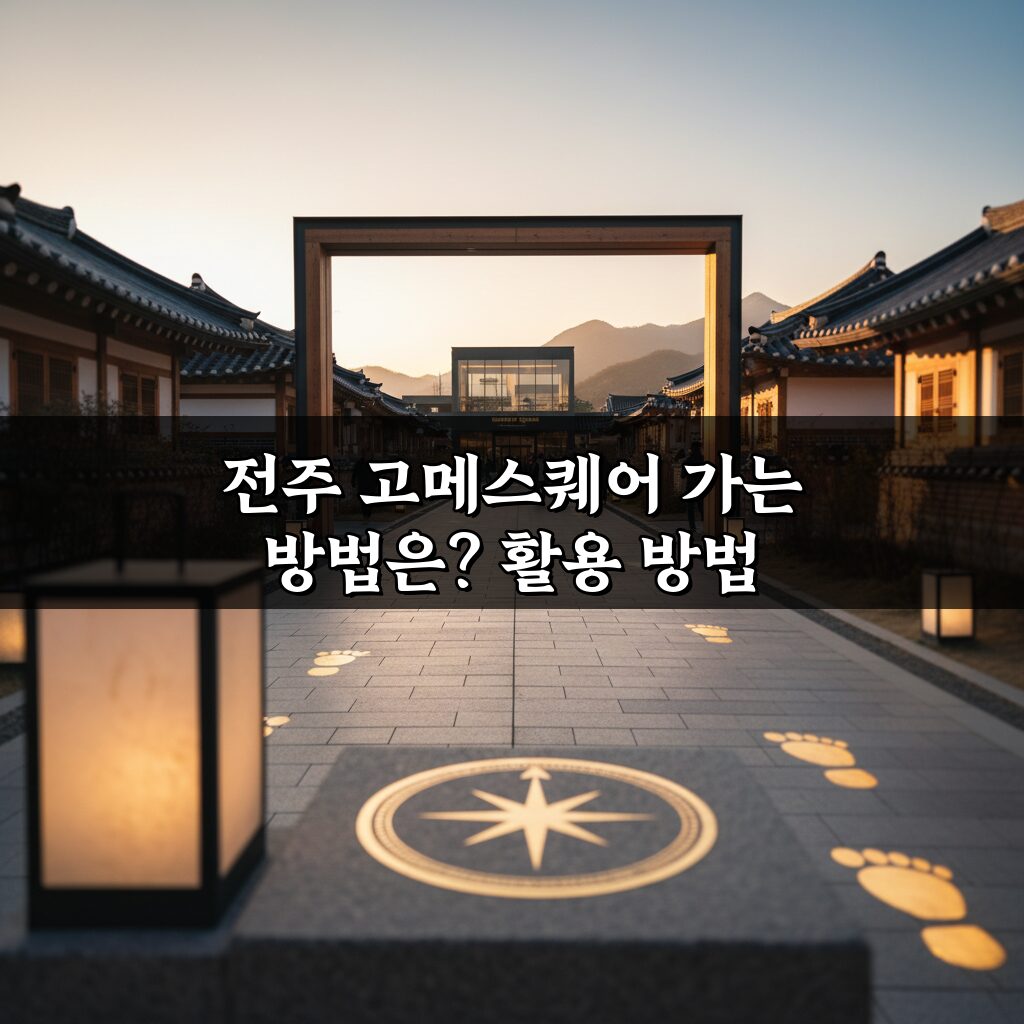 전주 고메스퀘어 가는 방법, 대중교통 주차 총정리