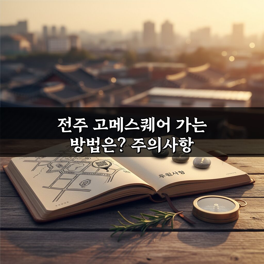 전주 고메스퀘어 가는 방법, 대중교통 주차 총정리