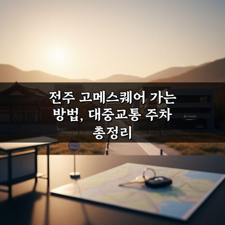 전주 고메스퀘어 가는 방법, 대중교통 주차 총정리