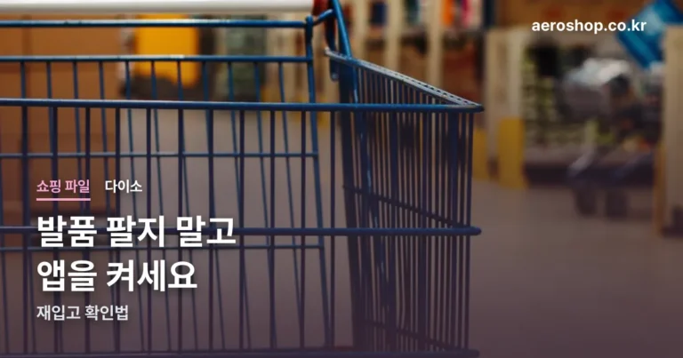 다이소 품절대란템 재입고 정리 썸네일