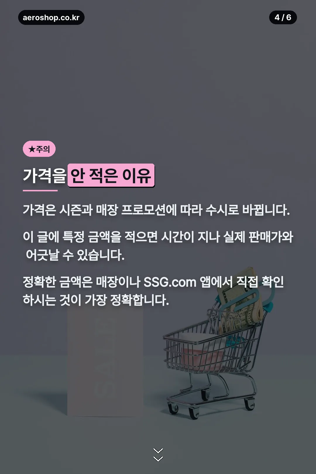 가격을 안 적은 이유