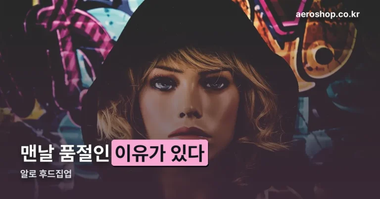 알로 후드집업 — 품절이 반복되는 아콜레이드 후디의 정체