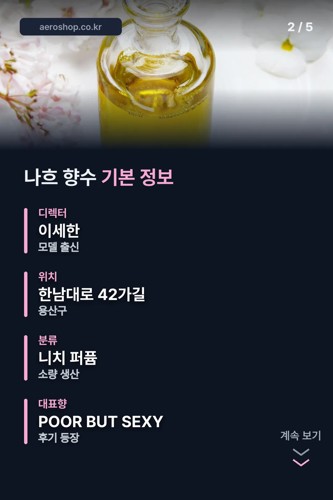 브랜드 기본 정보표